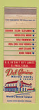Matchbook Cover - Del Camino Motor Hotel El Paso TX WEAR
