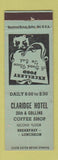 Matchbook Cover - Claridge Hotel Miami FL WEAR