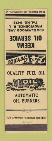 Matchbook Cover - Keema Oil Service Providence RI