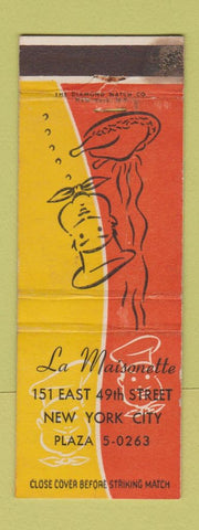 Matchbook Cover - La Maisonette New York City WEAR