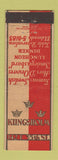 Matchbook Cover - Kingsholm New York City Restaurant WEAR