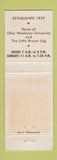 Matchbook Cover - Bun's Restaurant Delaware OH