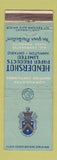 Matchbook Cover - Hendershot Paper Pdoucts Hamilton ON corrugated boxes? WEAR