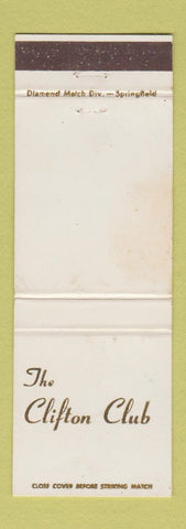 Matchbook Cover - Clifton Club WEAR