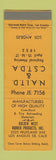Matchbook Cover - Tire Retreading Materials Los Angeles CA Golden West Rubber