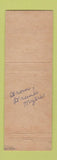 Matchbook Cover - Tire Retreading Materials Los Angeles CA Golden West Rubber