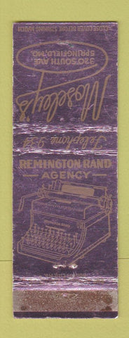 Matchbook Cover Moseley's Remington Type Writers Springfield MO low phone # WORN
