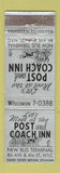 Matchbook Cover - Post and Coach Inn New York City Bus Terminal WEAR