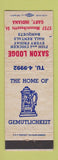 Matchbook Cover - Saxon Loge Gemutlichkeit Beer Stein Gary IN