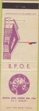 Matchbook Cover - Matchbook Cover Elks Club Santa Ana CA