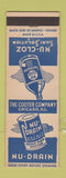 Matchbook Cover - Nu Cloz Nu Drain Cooter Cleaners Chicago IL