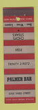 Matchbook Cover - Palmer Bar New York City?