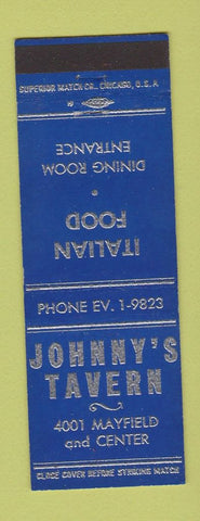 Matchbook Cover - Johnny's Tavern Italian South Euclid OH