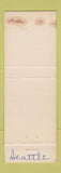 Matchbook Cover - Aggie's Hook n Ladder Restaurant Seattle WA