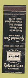 Matchbook Cover - Colonial Inn Beach Resort St Petersburg Beach FL