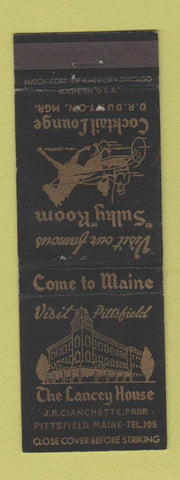 Matchbook Cover - Lancey House Pittsfield MA