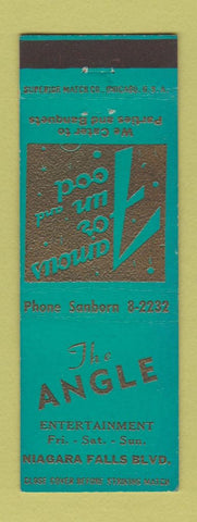 Matchbook Cover - The Angle Niagara Falls NY TEAL