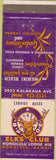 Matchbook Cover - Matchbook Cover Elks Club Honolulu HI
