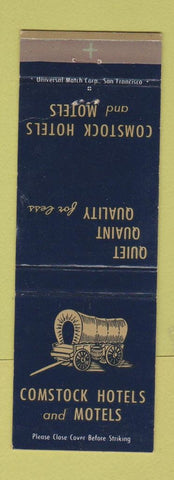 Matchbook Cover - Comstock Hotels Motels San Francisco?