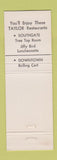 Matchbook Cover - Taylor's Tree Top Room Cleveland?