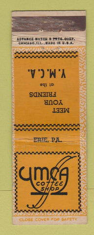 Matchbook Cover - YMCA Coffee Shop Erie PA ADVANCE WEAR