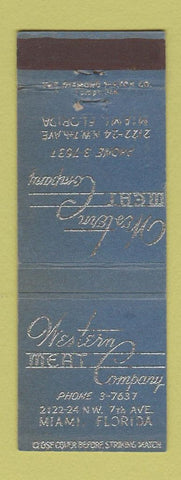 Matchbook Cover - Western Meat Company Miami FL