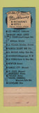 Matchbook Cover - Fred HARvey Alvarado Hotel Albuquerque NM