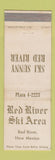 Matchbook Cover - Red River Ski Area Red River NM WORN