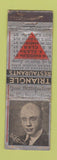 Matchbook Cover - Triangle Restaurant Chicago IL Lion Canada 1929 POOR