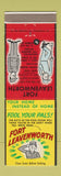 Matchbook Cover - Fort Leavenworth Prison JOKE GAG