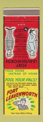 Matchbook Cover - Fort Leavenworth Prison JOKE GAG