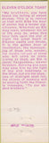 Matchbook Cover - Matchbook Cover Elks Club Honolulu HI
