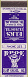 Matchbook Cover - Matchbook Cover Elks Club East Chicago IN