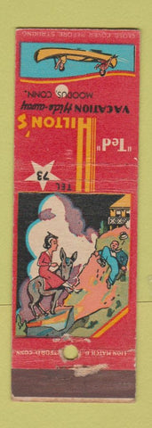 Matchbook Cover - Ted Hilton's Vacation Hideaway Moodus CT WEAR