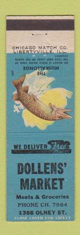 Matchbook Cover - Dollens' Market Grocery