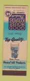 Matchbook Cover - Good Housekeepers Products Cupples St Louis MO paper cups