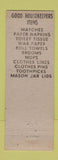 Matchbook Cover - Good Housekeepers Products Cupples St Louis MO paper cups