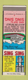 Matchbook Cover - Sing Sing Prison Joke Gag