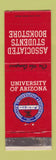 Matchbook Cover - University of Arizona Tucson AZ Wildcats