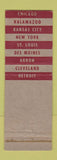 Matchbook Cover - B&P Papers Bermingham Prosser Chicago Kalamazoo WEAR