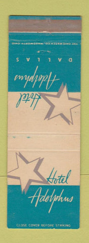Matchbook Cover - Hotel Adolphus Dallas TX TAPED