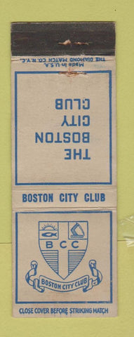 Matchbook Cover - The Boston City Club MA WEAR