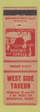 Matchbook Cover - West Side Tavern Missoula MT girlie