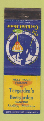 Matchbook Cover - Teegarden's Beer Garden Shelby MT girlie
