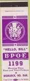 Matchbook Cover - Matchbook Cover Elks Club Bismarck ND
