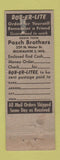 Matchbook Cover - Bober Lite Light fishing Milwaukee WI Pasch Brothers
