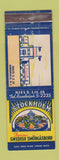 Matchbook Cover - Stockholm Swedish Smorgasbord Somerville NJ