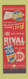 Matchbook Cover - Rival Dog Food Tags Offer Chicago IL