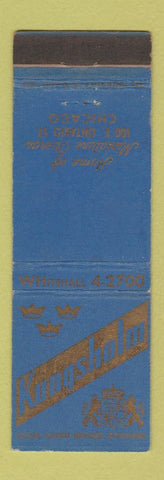 Matchbook Cover - Kungsholm Restaurant Chicago IL WORN