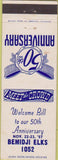Matchbook Cover - Matchbook Cover Elks Club Bemidji MN 1957
